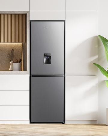 Fridgemaster MC55240DES Fridge Freezer with Water Dispenser- E Rated 175 CM