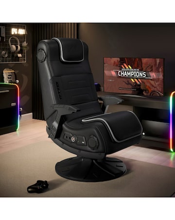 X Rocker X-Pro 4.1 Audio Console Pedestal Gaming Chair - Black