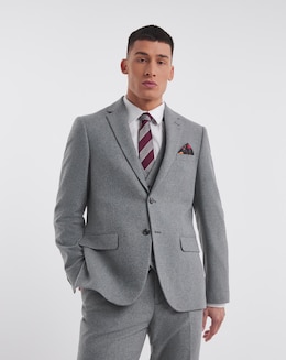 Brushed Flannel Suit Jacket