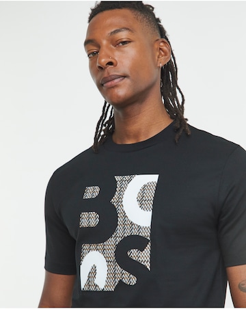 BOSS Short Sleeve Graphic Logo T-Shirt - Black