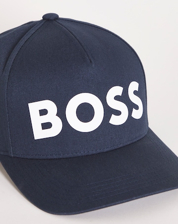 BOSS Navy Large Logo Cap