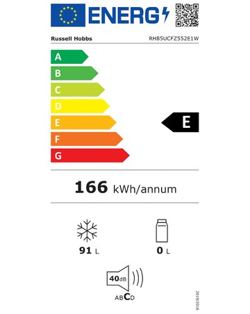 Russell Hobbs RH85UCFZ552E1W 55cm Freezer