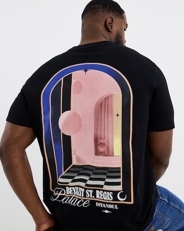 Jack & Jones St. Regis Back Graphic T-Shirt - Black