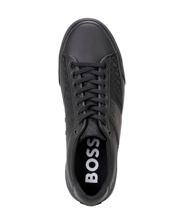 BOSS Embossed Aiden Black Trainer