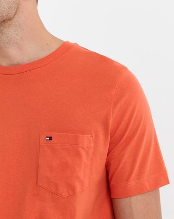 Tommy Hilfiger Short Sleeve Essential Pocket T-Shirt - Orange