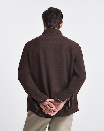 Barbour Marlow Tailored Wool Blend Overshirt - Oak