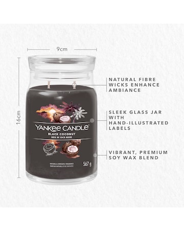 Yankee Candle Signature Large Jar Black Coconut