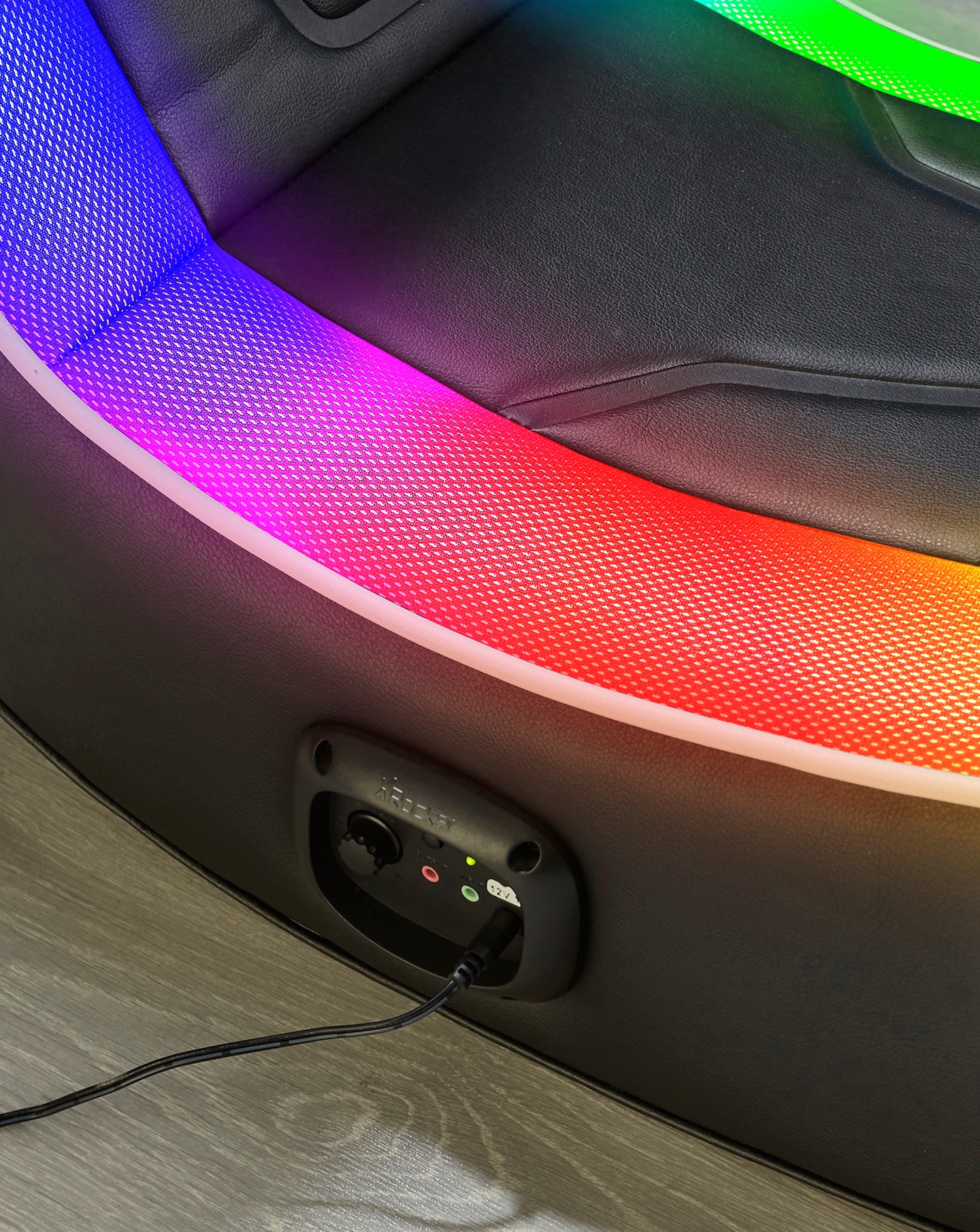 X Rocker Chimera Audio Floor Rocker LED Gaming Chair for Kids