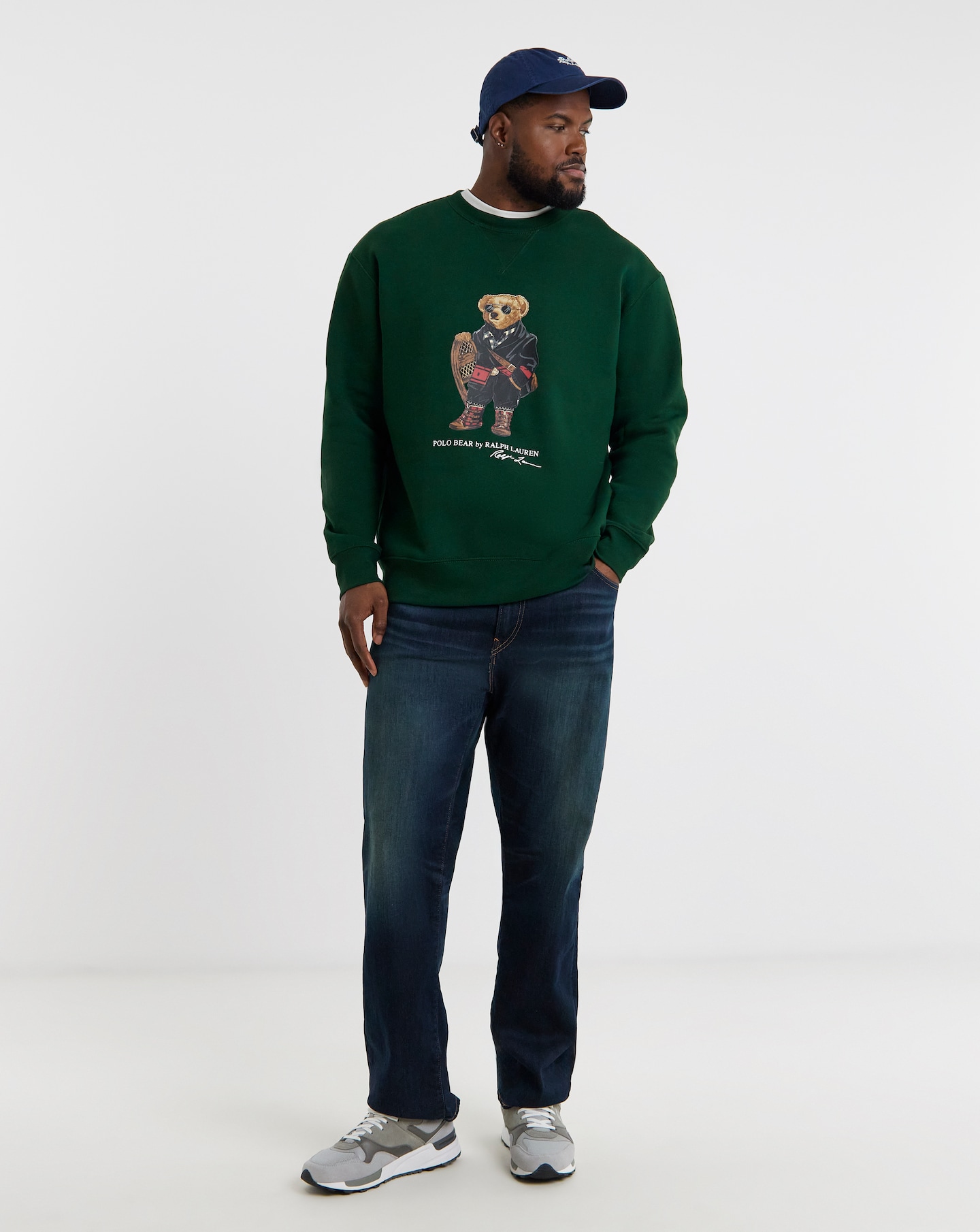 POLO RALPH LAUREN スエット　ドラム Polo Ralph Lauren Christmas Bear Crew Sweat - Green | Jacamo