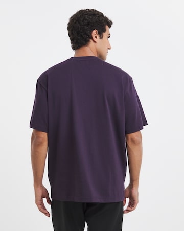 BOSS Short Sleeve Relax Fit Logo T-Shirt - Purple