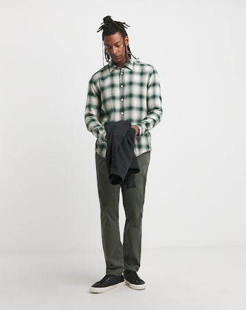 BOSS Green Check Long Sleeve Shirt