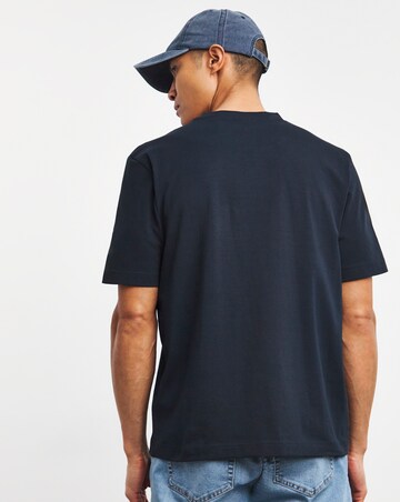 BOSS Short Sleeve Dark Blue Centre Logo T-Shirt