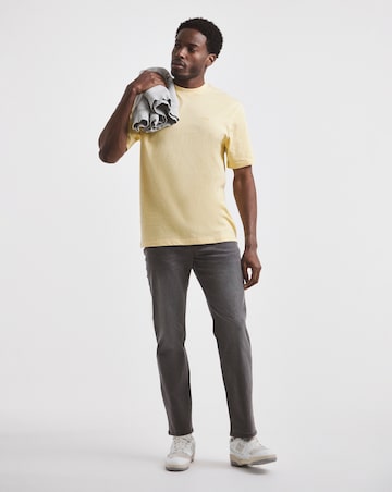 Union Embroid T-Shirt Long-Yellow