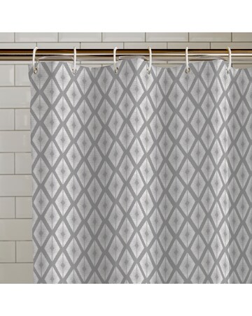 Catherine Lansfield Aztec Diamond Shower Curtain