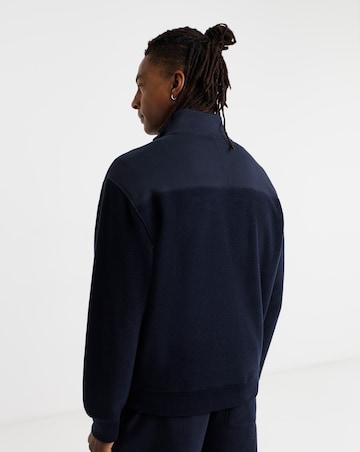 BOSS 1/4 Zip Fleece - Navy
