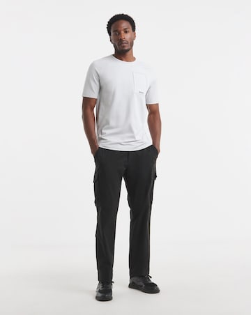 BOSS Short Sleeve Urban Tech T-Shirt - Light Grey