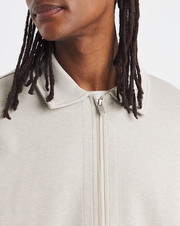 BOSS Zip Through Co Ord Sweat - Beige