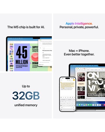 Apple MacBook Air (M5, 2026) 13in 10-core CPU 10-core GPU 16GB 1TB - Silver