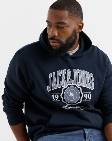 Jack & Jones Mako Sweat Hood - Sky