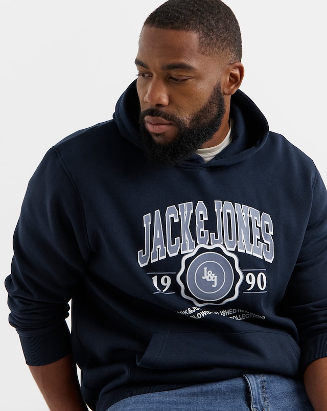 JACK & JONES Mako Sweat Hoodie - Sky