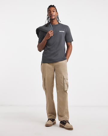 Barbour Short Sleeve Packling Relaxed Graphic T-Shirt - Asphalt
