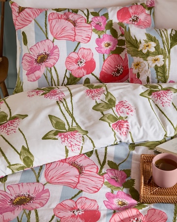 Wylder Poppy Trail Cotton Blend Reversible Duvet Cover Set