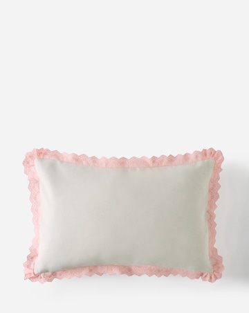 Ivy Floral Embroidered Boudoir Cushion