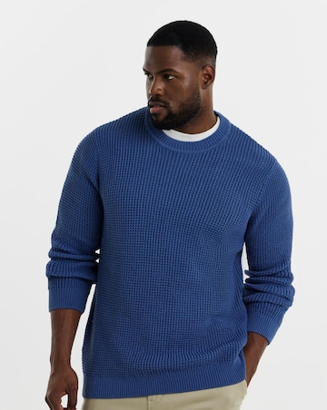 Textured Crew Neck Jumper