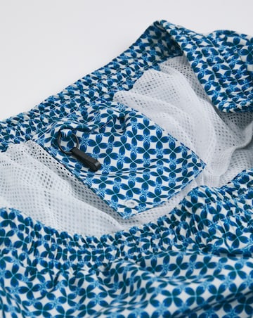Geo Print Swim Shorts Long