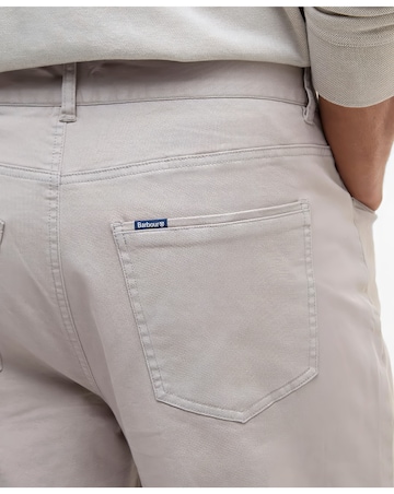 Barbour Washed Stretch Twill Regular Trouser - Concrete