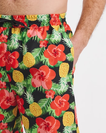 2 Pack Value Tropical Swim Shorts Long