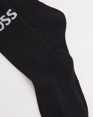BOSS 6 Pack Black Sports Socks