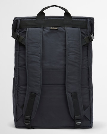 Barbour Transport Foldover Backpack Bag - Navy