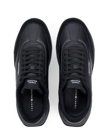 Tommy Hilfiger Leather Mix Retro Runner - Black