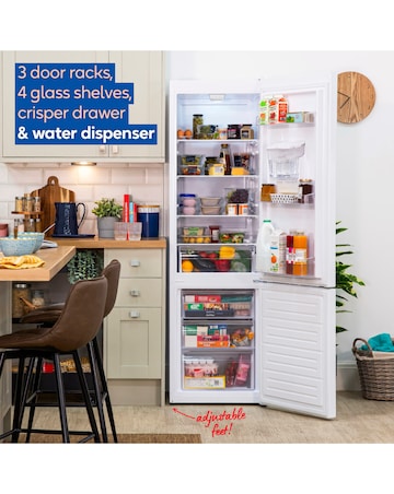 Russell Hobbs RH180FFFF551E1WWD Frost Free Fridge Freezer with Water Dispenser