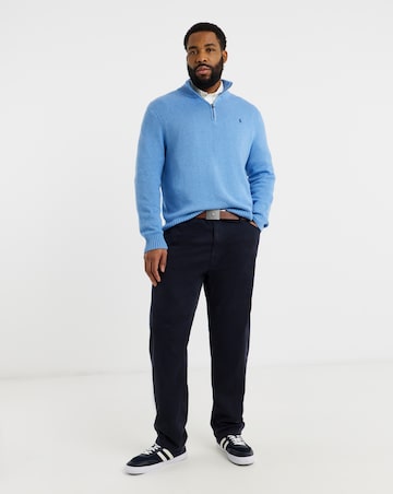 Polo Ralph Lauren 1/2 Zip Knit Jumper - Soft Royal