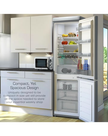 Swan SR11020GRNE Retro 60/40 Fridge Freezer - Grey