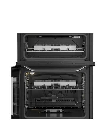 Hotpoint HDG6GDCWX 60cm Gas Double Cooker with Glass Lid Stainless Steel Install