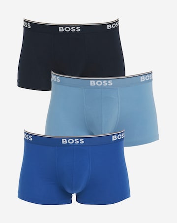 BOSS 3 Pack Power Waistband Trunk - Blue Multi