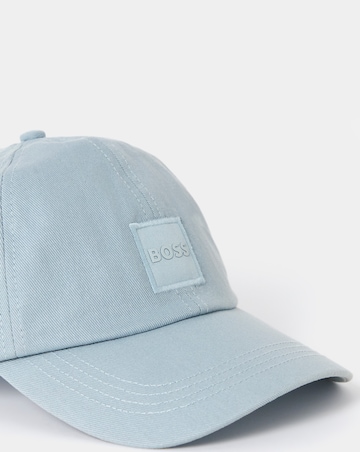 BOSS Patch Logo Cotton Twill Cap - Light Blue