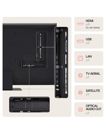 LG 55QNED87T6B 55in QNED NanoCell 4K Ultra HD HDR Smart TV