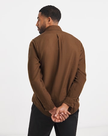 Polo Ralph Lauren Long Sleeve Garment Dyed Oxford Shirt - Brown