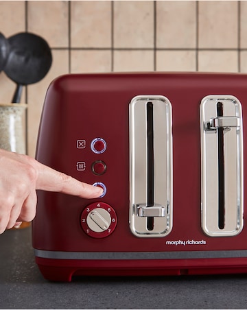 Morphy Richards Accents Pyramid Kettle & Toaster Rhubarb