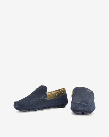 Barbour Monty Moccasin Slipper - Navy