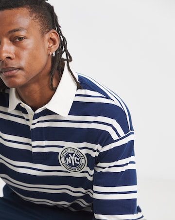 Tommy Hilfiger Stripe Badge Rugby - Navy