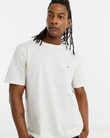 Tommy Hilfiger Short Sleeve Back Flag T-Shirt - White