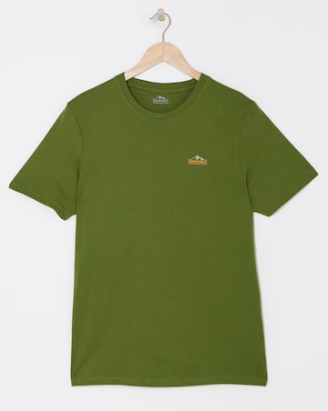 Snowdonia Logo Khaki T Shirt