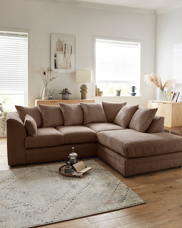 Ferguson Jumbo Cord Right Hand Chaise Sofa