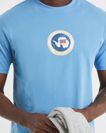 Napapijri Phos Short Sleeve T-Shirt - Blue