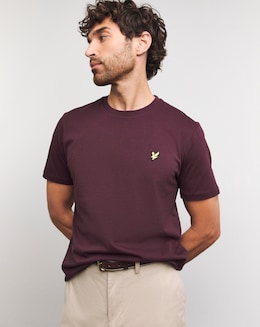 Lyle &amp; Scott Burgundy Classic Short Sleeve T-Shirt - Burgundy